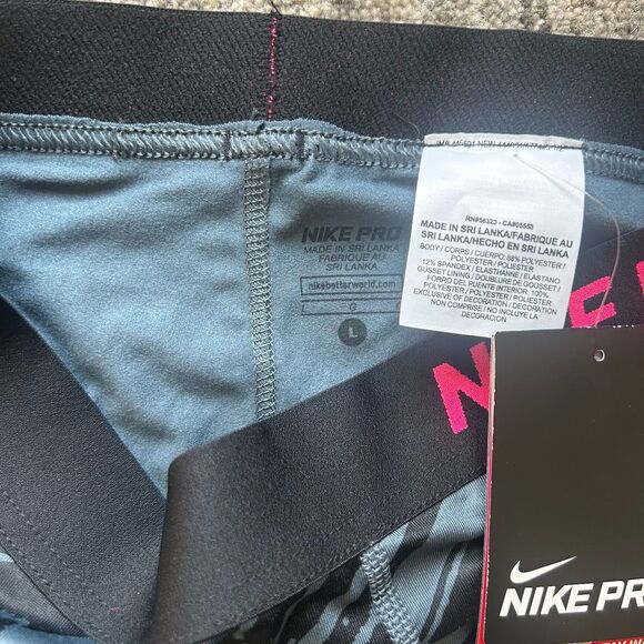 Girls Nike Pro Patterned Leggings, Size L, NWT - Picture 3 of 6